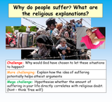 Suffering -  RE / Philosophy - Problem of Evil