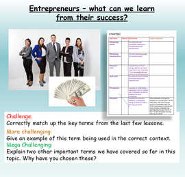 Careers - Entrepreneurs and Enterprise