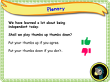 New! Independence - EYFS/Reception