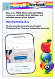 LGBT+ Pride Home Learning / PSHE Workbook