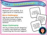 Secrets and surprises KS1/Year 2