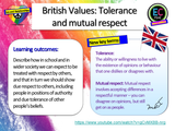 British Values - Mutual Tolerance and Respect