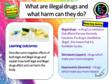 Drugs Introduction KS3 PSHE Lesson