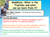 Buddhism - Tripitaka - Holy Books RE