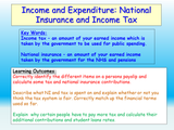 Finance - Tax, Payslips and National Insurance Lesson