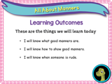 New! All About Manners - EYFS/Reception