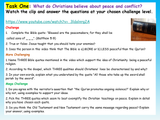 Christianity, Peace and Conflict
