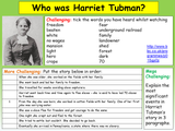 Black History - Harriet Tubman and the Underground Railroad