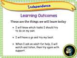 New! Independence - EYFS/Reception
