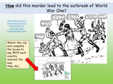 How did the assassination of Franz Ferdinand spark World War One?