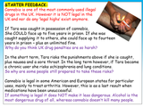 Drugs, law, risk and legal classifications PSHE