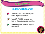 Climate change / global warming - KS1 - Year 1