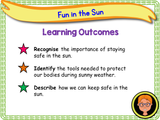 Sun safety - KS1 - Year 1