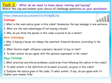 Finance - buying or renting?