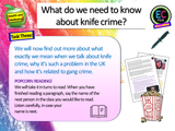 Knife Crime and Gang Influences PSHE Lesson