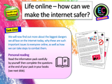 Life Online Internet Safety PSHE Lesson
