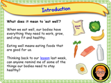 Eating Well - KS1 - Year 1