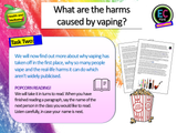 Vaping dangers PSHE Lesson