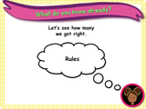 All About Rules - KS1 - Year 1