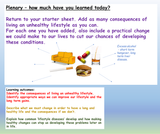 Healthy Living + Lifestyles PSHE Lesson