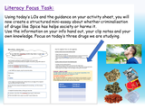 Cannabis, Shesha and Spice - Drugs PSHE Lesson