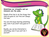 Strengths and Interests - KS1 - (Year 1/Year 2)