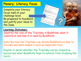 Buddhism - Tripitaka - Holy Books RE