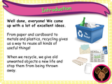 All About Recycling - KS1 - Year 1