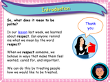 Polite words - KS1 - Year 1