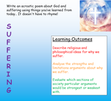 Suffering -  RE / Philosophy - Problem of Evil