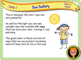 Sun safety - KS1 - Year 1