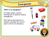 Accidents and Emergencies - Calling 999 -  KS1/Year 2