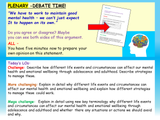 Emotional Wellbeing PSHE