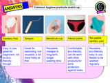 Periods, the menstrual cycle and menstrual products PSHE Lesson