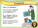 Accidents and Emergencies - Calling 999 -  KS1/Year 2