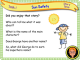 Sun safety - KS1 - Year 1