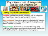 Cost of Living - Money, Inflation and Finance PSHE
