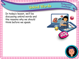 Unkind Words KS1/Year 2