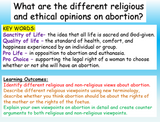 Abortion - the arguments for and against