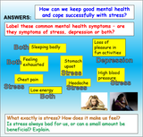 Coping with Stress PSHE Lesson