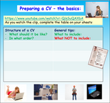 CV Writing - Careers Lesson
