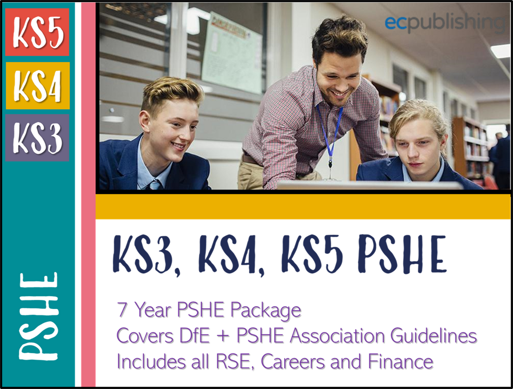 7 Year Pack - Complete Secondary PSHE RSHE 2026 KS3, KS4, KS5 (inc ALL NEW KS3 + KS4)