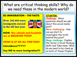 Critical Thinking and Media Scepticism