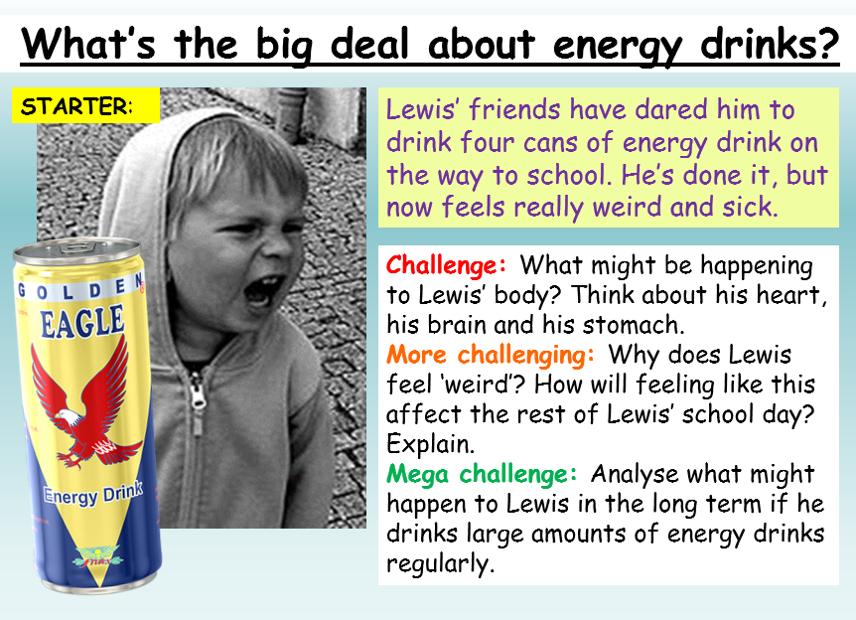 Energy Drinks PSHE Lesson