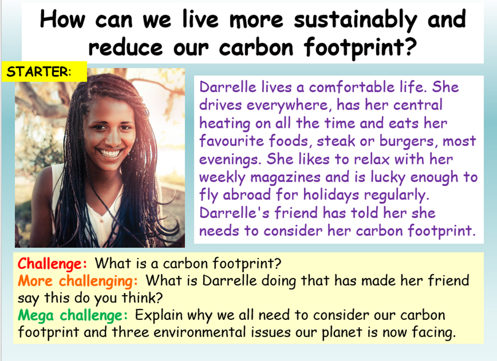 Sustainability and Carbon Footprints