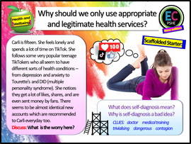 Accessing appropriate health services PSHE lesson