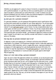 Writing Personal Statements