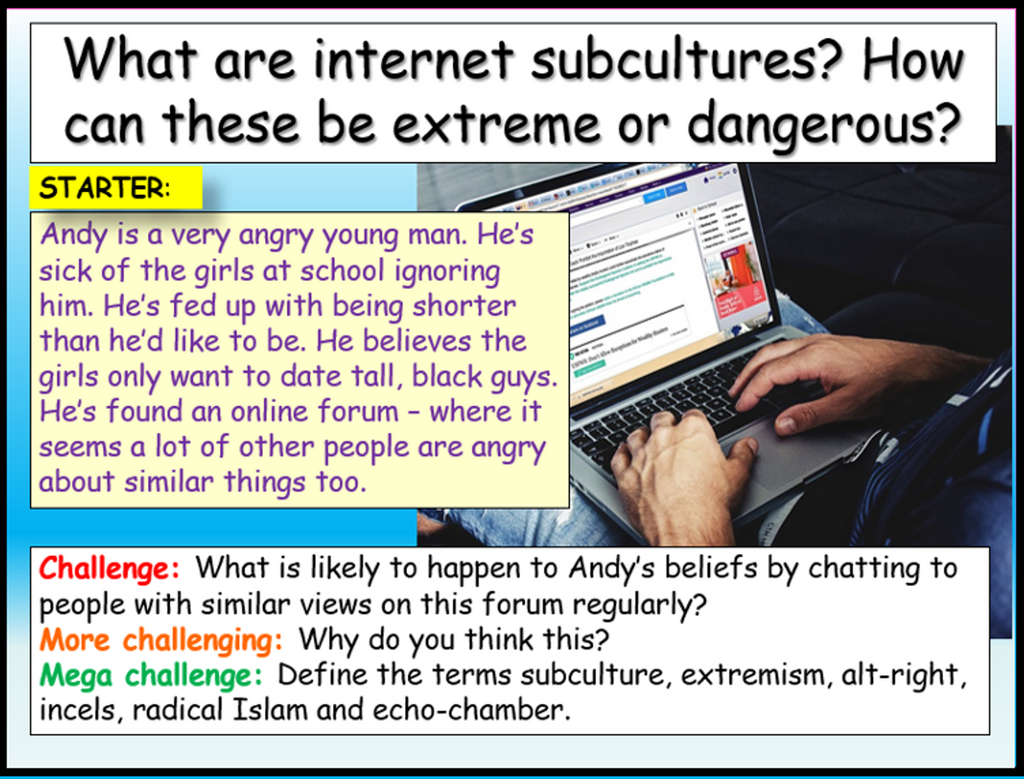 Radicalisation Online PSHE