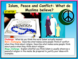 Islam, Peace and Conflict Lesson