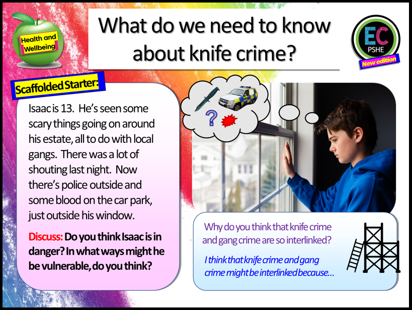 Knife Crime and Gang Influences PSHE Lesson